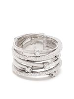 Marco Bicego bague en or rose 18ct pavée diamants - Argent - thumbnail