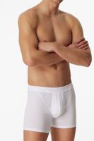 Schiesser Authentic boxershort met gulp 2-pack wit