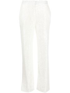 Claudie Pierlot pantalon évasé à sequins - Blanc