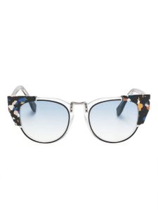 Fendi Pre-Owned lunettes de soleil Galassia 2010 à monture papillon - Noir