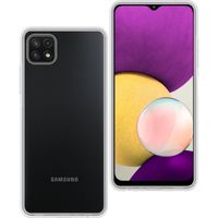 Basey Samsung Galaxy A22 4G Hoesje Siliconen Hoes Case Cover - Transparant - thumbnail