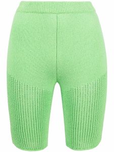 Nanushka short de cyclisme en crochet - Vert