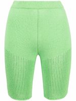 Nanushka short de cyclisme en crochet - Vert