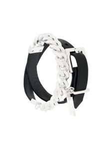 Coup De Coeur bracelet à détail de chaîne - Noir