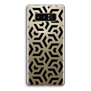 Crazy pattern: Samsung Galaxy Note 8 Transparant Hoesje