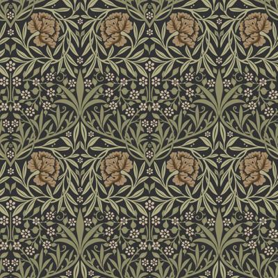 Dutch Wallcoverings Hidden Tr2 -Oxford Union Black/Grn - Zwart/Groen