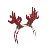 2x stuks kerst diadeems/haarbanden rendier gewei 24 cm - thumbnail