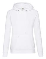 Fruit Of The Loom F409 Ladies´ Classic Hooded Sweat - White - XL