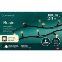 Lumineo Kerstverlichting basic warm wit 180led