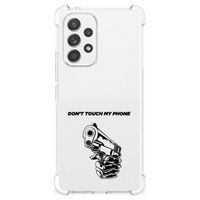 Samsung Galaxy A53 5G Anti Shock Case Gun Don't Touch My Phone - thumbnail