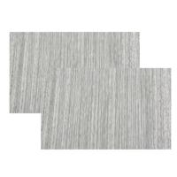 Cosy & Trendy Placemats rechthoekig - 4x - geweven zwart/wit - 30 x 45 cm - Tafel dekken