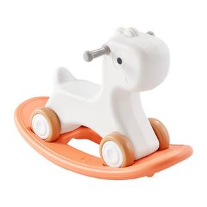 VEVOR 3-in-1 hobbelpaard voor peuters van 1-3 jaar, baby-hobbelpaard met afneembaar balansbord en 4 gladde wielen, ondersteunt tot 36 kg, HDPE-materiaal, loopauto, 40° zwenkbaar