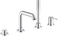 Grohe Essence New afdekset 4-gats badrandcombinatie met douchegarnit Chroom Grohe Essence New afdekset 4-gats badrandcombinatie met douchegarnit Chroom