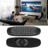 C120 Back-light Air Mouse 2.4GHz draadloze toetsenbord 3D gyroscoop zin Android afstandsbediening voor PC Android TV Box / Smart TV Game apparaten