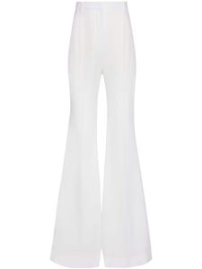 Nina Ricci pantalon évasé à taille haute - Blanc