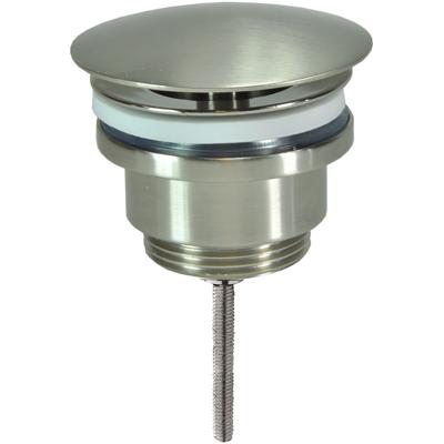 Wiesbaden Caral Open Afvoerplug 5/4" Geborsteld Staal