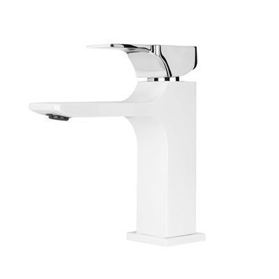 Mizzo Flucto RVS wastafelkraan - wit-chroom