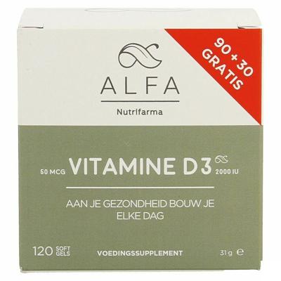 Alfa Vitamine D3 2000 IU 120 Softgels