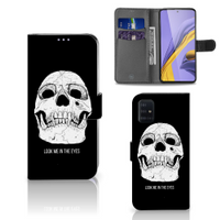 Telefoonhoesje met Naam Samsung Galaxy A51 Skull Eyes