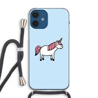 Eenhoorn: iPhone 12 mini Transparant Hoesje met koord