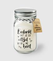 Paperdreams Black & White Scented Candles - Bedankt - thumbnail