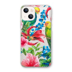 Papegaaien: iPhone 13 mini Transparant Hoesje
