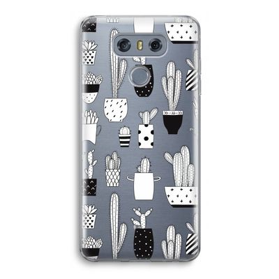 Cactusmotief: LG G6 Transparant Hoesje