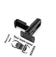 Travel bug stempel - Pocket 16 x 45 - eigen teamnaam Travel bug stempel - Pocket 16 x 45 - eigen teamnaam