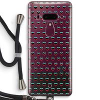 Hartjes: HTC U12+ Transparant Hoesje met koord