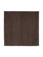 Moschino foulard en soie à logo en jacquard - Marron