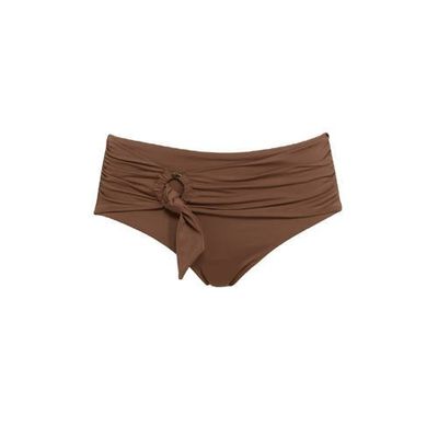 Seafolly bikinibroekje met strikceintuur bruin