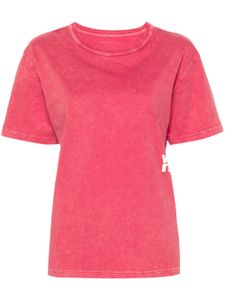 Alexander Wang t-shirt à logo imprimé - Rose