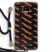 Bacon to my eggs #2: Motorola Moto Z Force Transparant Hoesje met koord