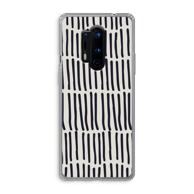 Moroccan stripes: OnePlus 8 Pro Transparant Hoesje