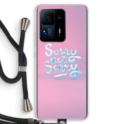 Sorry not sorry: Xiaomi Mi Mix 4 Transparant Hoesje met koord