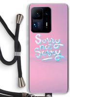 Sorry not sorry: Xiaomi Mi Mix 4 Transparant Hoesje met koord