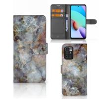 Xiaomi Redmi 10 | Bookcase | Marmer Grijs