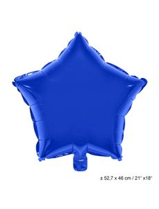Folieballon Ster Donkerblauw - 46cm
