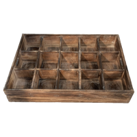 Papoose Toys Natural Sorting Tray/15 divisions