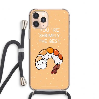 You're Shrimply The Best: iPhone 11 Pro Transparant Hoesje met koord