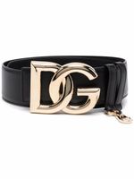 Dolce & Gabbana ceinture à boucle logo - Noir