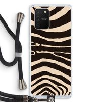 Arizona Zebra: Samsung Galaxy S10 Lite Transparant Hoesje met koord