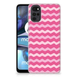 Motorola Moto G22 TPU bumper Waves Pink