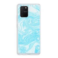Waterverf blauw: Samsung Galaxy S10 Lite Transparant Hoesje