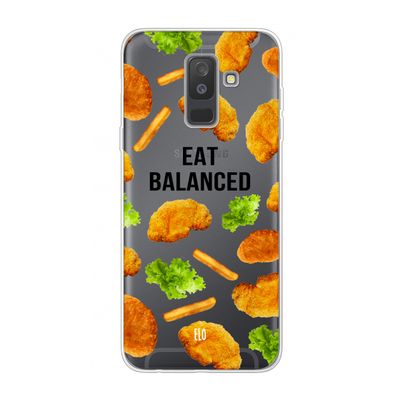 Eat Balanced: Samsung Galaxy A6 Plus (2018) Transparant Hoesje