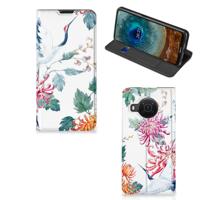 Nokia X20 | X10 | Hoesje maken | Bird Flowers
