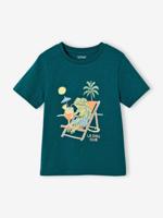 Jongensshirt met leuk dierenmotief groen