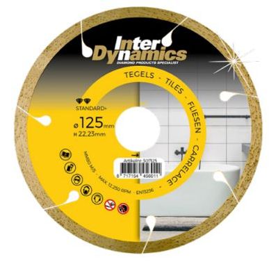 Inter Dynamics Diamantzaag Tegel Standard+ 115x22,2mm - 307115