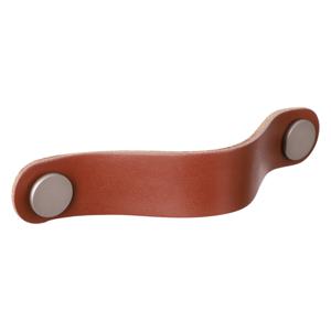 Starx meubelgreep leer - 25 x 128 mm - cognac bruin