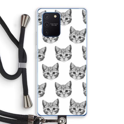 Kitten: Samsung Galaxy Note 10 Lite Transparant Hoesje met koord